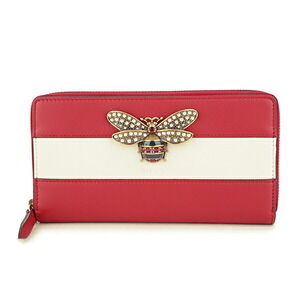 Gucci Queen Margaret Long Wallet Round Zipper Red